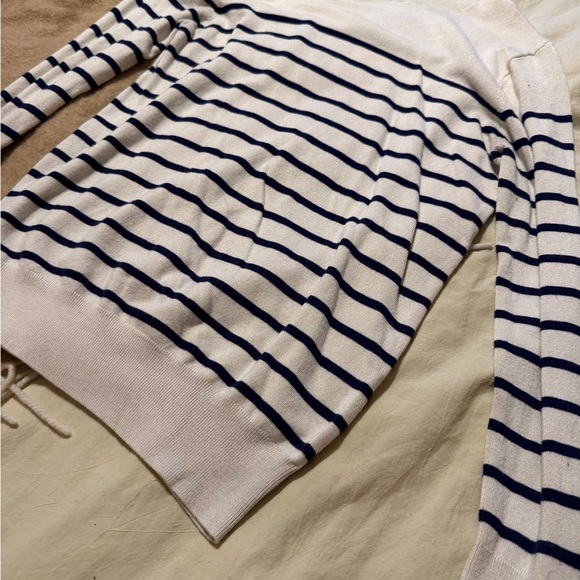 Zara Cream Ribbed Knit Top - Picture 4 of 5